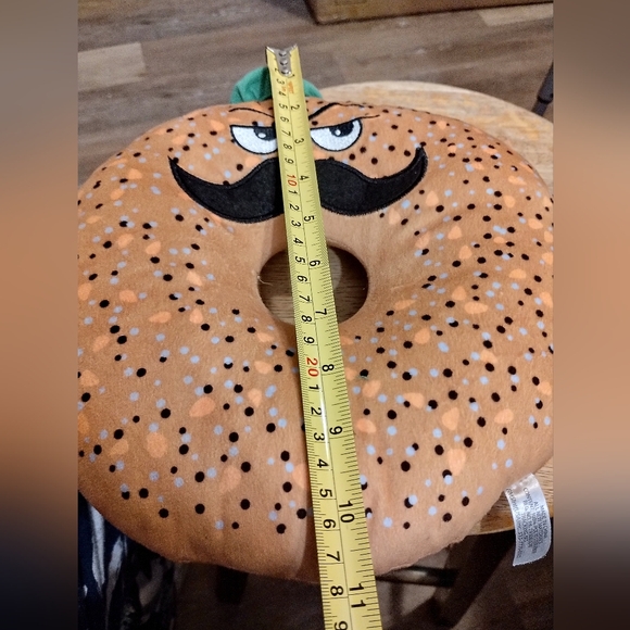 Five below fancy french bread Bagel with mustache plush - Picture 11 of 13